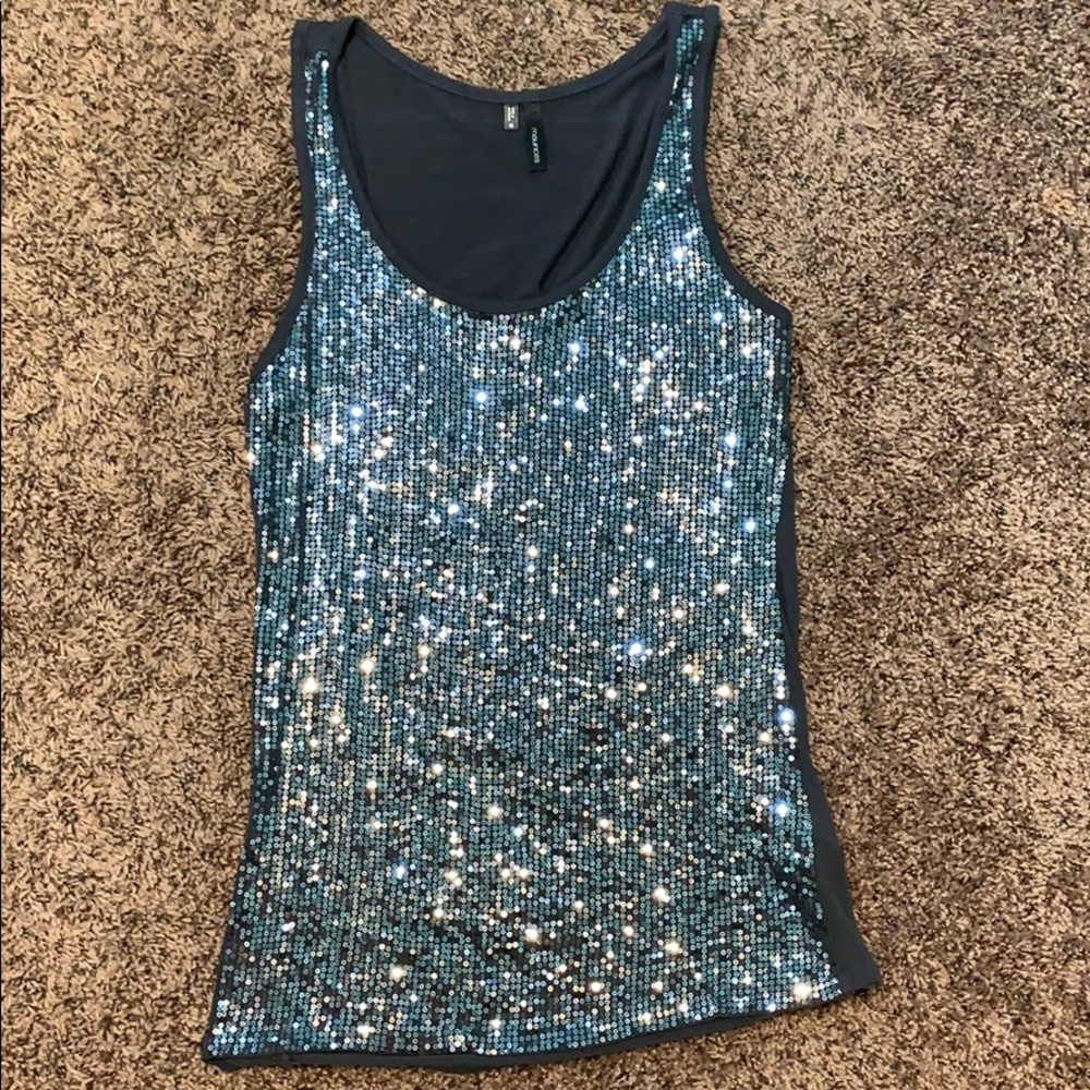 Sequin tank top